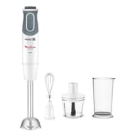 Moulinex Mixeur plongeant optichef 3 en 1 blanc / gris + 2 accessoires DD642110