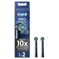 Oral-b pro cross action noire brossettes pour brosse à dents x2