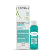 Aderma biology ac global soin imperfections sévères bio 40ml + gel 25ml offert