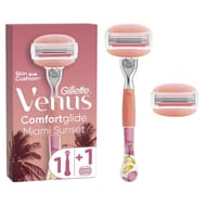Venus miami sunset confoertglide rasoir femme + 2 recharges