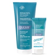 Ducray keracnyl gel moussant 200ml + 40ml offert
