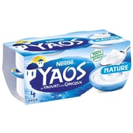 Yaos yaourt à la grecque nature 4x125g