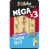 Sodebo "Le Méga" club sandwich viennois thon oeuf 230g