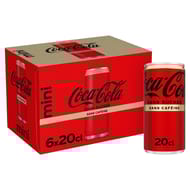 Coca cola sans sucre sans cafeine 6x20cl mini frigo pack