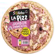 Sodébo la pizza jambon et emmental 470g