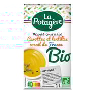 La potagère velouté gourmand de carottes lentilles corail bio 1l