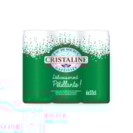 Cristaline eau de source petillante 6x33cl