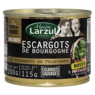 Larzul escargots de bourgogne moyens 3 douzaines boîte 1/4 115g