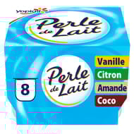 Perle de lait aromatisé panaché 8x125g