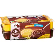 Carrefour classic crème dessert vanille chocolat 16X115g
