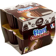 Carrefour Original flan chocolat 8X100g