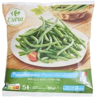 Carrefour extra haricots verts extra-fins précuits vapeur 750g