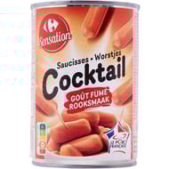 Carrefour Sensation saucisses cocktail goût fumé 220g