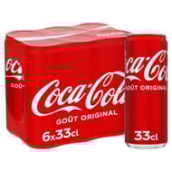 Coca-cola boite 6x33cl sleek