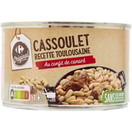Carrefour original plat cuisiné cassoulet recette toulousaine 420g
