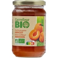 Carrefour bio confiture extra abricot bio 360g