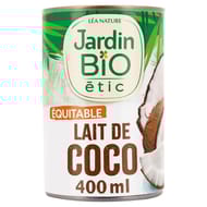 Jardin bio etic lait de coco bio 40cl