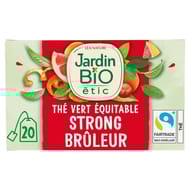Jardin bio étic thé vert brûleur bio étui + 20 sachets 30g