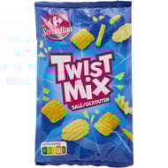 Carrefour sensation biscuits apéritifs twist mix salé 110g