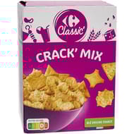 Carrefour classic' biscuits apéritifs crackers cocktail 85g