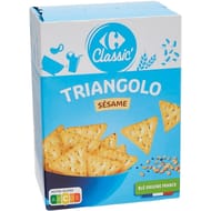 Carrefour classic' biscuits apéritifs crackers sésame 100g