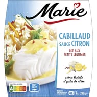 Marie cabillaud sauce citron riz aux petits légumes 290g