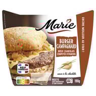 Marie burger campagnard boeuf charolais compotée d'oignons 190g