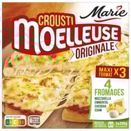 Marie 3 pizzas crousti moelleuse originale 4 fromages 1170g