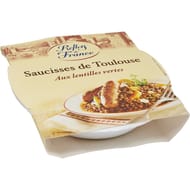 Reflets de France plat cuisiné saucisses toulouse lentilles 300g