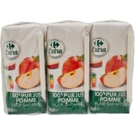 Carrefour extra pur jus pomme 6x20cl