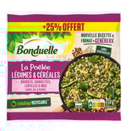 Bonduelle la poêlée légumes & céréales brocolis courgettes +25% offert 750g