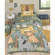 Parure housse de couette 140x200cm  + 1 taie 63x63cm savane