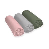 Dra housse coton 160x200cm +25cm unis assortis