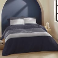 Parure housse de couette 260x240cm + 2 taies 63x63cm foulard