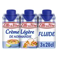 Elle & vire crème de Normandie légère 12%mg 3x20cl