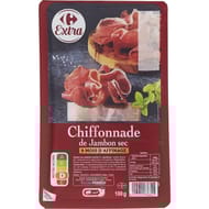 Carrefour Extra chiffonnade de jambon sec 9 mois d'affinage 100g