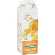 Carrefour extra jus de clémentine avec pulpe 1l