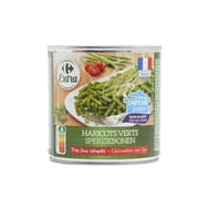 Carrefour extra haricots verts très fins coupés 225g