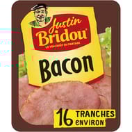 Justin Bridou les belles tranches bacon boite fraicheur 16 tranches 160g