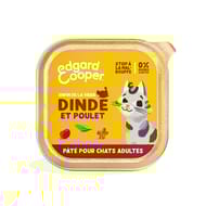 Edgard& cooper pâté pour chats adulte dinde et poulet 85g