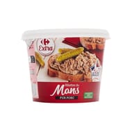 Carrefour Extra rillettes du Mans pur porc 220g