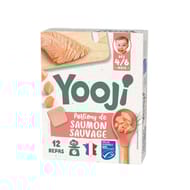 Yooji saumon MSC haché cuit et surgelé dès 6 mois 120g