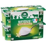 Carrefour classic yaourt bifidus vanille 12x125g