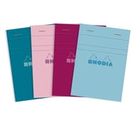 Rhodia bloc agrafe non perforer 105x140 160pages 5x5 color