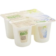 Carrefour bio yaourt brassé nature 4x125g