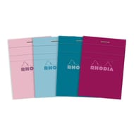 Rhodia bloc agrafe non perfore 74x105  160 pages 5x5 color