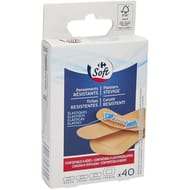 Carrefour soft pansements résistants x40