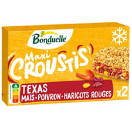 Bonduelle maxi croustis Texas maïs poivron haricot rouge 240g