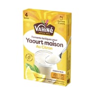 Vahine ferments lactiques pour yaourt maison au citron x4 - 20g