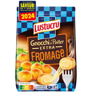 Lustucru sélection gnocchi à poêler extra fromage 285g